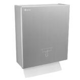 Podszafkowy pojemnik na ręczniki składane MERIDA STELLA SLIM MAXI, stal matowa