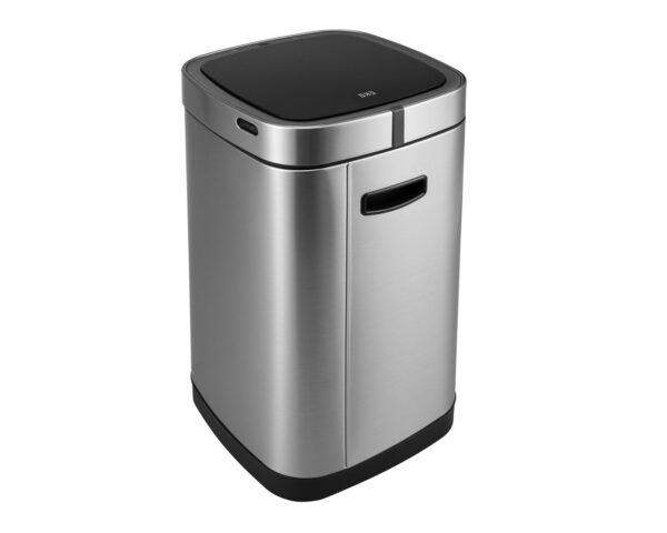 Kosz automatyczny SENSOR - EKO SMART X, bezdotykowy, kwadratowy, szeroki, ładowany przez USB bateria LI-ION, stal matowa z powłoką AFP, 30l Kosz automatyczny SENSOR - EKO SMART X, bezdotykowy, kwadratowy, szeroki, ładowany przez USB bateria LI-ION, stal matowa z powłoką AFP, 30l