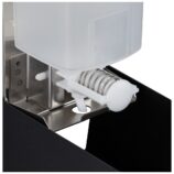 Dozownik mydła w płynie MERIDA STELLA BLACK LINE MINI, pojemność zbiornika 400 ml, czarny