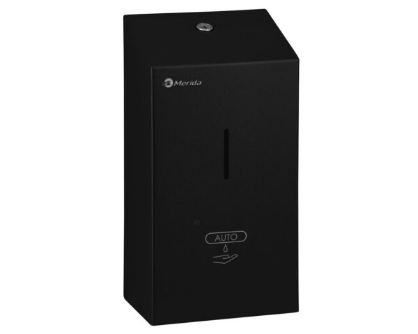 Bezdotykowy automatyczny dozownik mydła w pianie MERIDA STELLA AUTOMATIC BLACK LINE na jednorazowe wkłady 1000 g, czarny Bezdotykowy automatyczny dozownik mydła w pianie MERIDA STELLA AUTOMATIC BLACK LINE na jednorazowe wkłady 1000 g, czarny