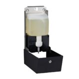 Bezdotykowy automatyczny dozownik mydła w pianie MERIDA STELLA AUTOMATIC BLACK LINE na jednorazowe wkłady 1000 g, czarny