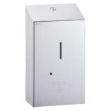 Bezdotykowy automatyczny dozownik mydła w pianie MERIDA STELLA AUTOMATIC na jednorazowe wkłady 1000 g, stal polerowana