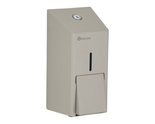 Dozownik mydła w płynie MERIDA STELLA STONE GREY LINE MINI, pojemność zbiornika 400 ml, szary kamienny Dozownik mydła w płynie MERIDA STELLA STONE GREY LINE MINI, pojemność zbiornika 400 ml, szary kamienny