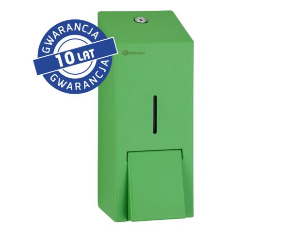 Dozownik mydła w płynie MERIDA STELLA GREEN LINE MAXI, pojemność zbiornika 800 ml, zielony Dozownik mydła w płynie MERIDA STELLA GREEN LINE MAXI, pojemność zbiornika 800 ml, zielony