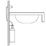 Dozownik mydła w płynie ścienny, STOŻEK, biały