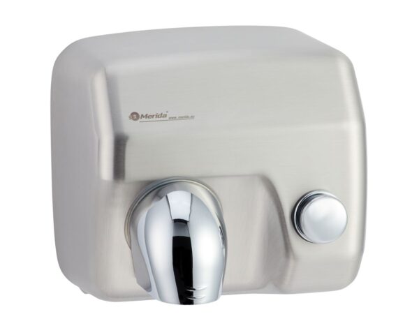 Suszarka do rąk MERIDA SANIFLOW PLUS z przyciskiem , stal matowa