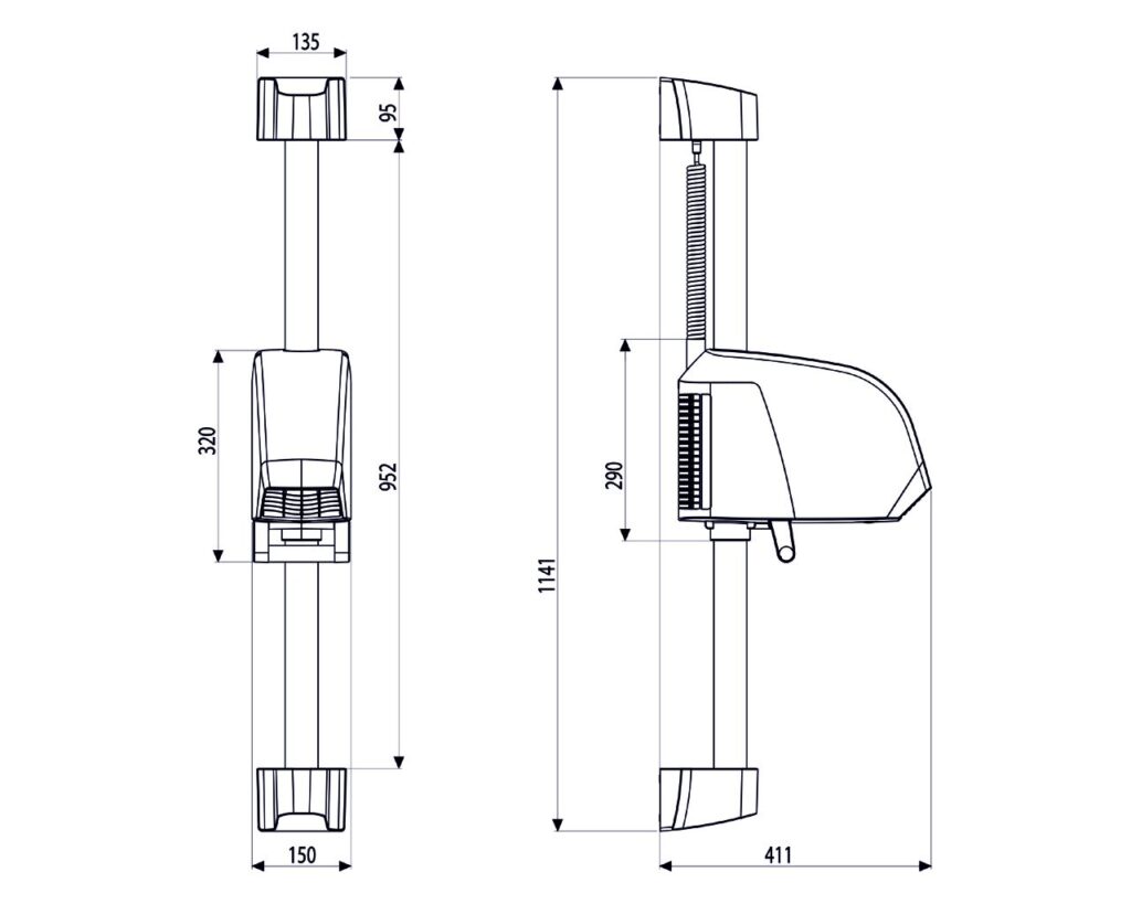 Suszarka do włosów MERIDA NEPTUNE BASENOWA, biała