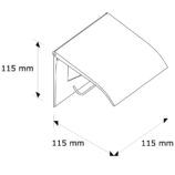 Uchwyt do papieru toaletowego metalowy, STAL POLEROWANA