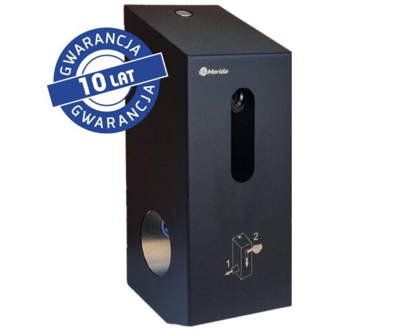 Pojemnik na dwie rolki papieru toaletowego, MERIDA STELLA BLACK LINE