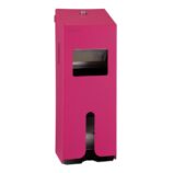 Pojemnik na tampony i podpaski, malowany, kolor fuksja