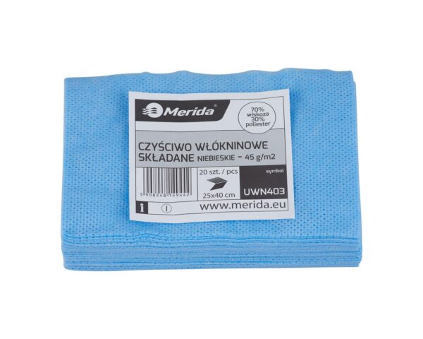 Czyściwo włókninowe w listkach, NIEBIESKIE, 25 x 40 cm, paczka 20 szt. Czyściwo włókninowe w listkach, NIEBIESKIE, 25 x 40 cm, paczka 20 szt.