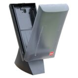 Pojemnik na serwetki gastronomiczne, czarny, tworzywo sztuczne, duży, nablatowy ze stojakiem