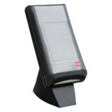 Pojemnik na serwetki gastronomiczne, czarny, tworzywo sztuczne, duży, nablatowy ze stojakiem