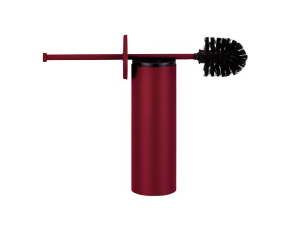 Szczotka do WC z uchwytem mocowanym do ściany, tuba z przykrywką, MERIDA STELLA RED LINE, czerwona Szczotka do WC z uchwytem mocowanym do ściany, tuba z przykrywką, MERIDA STELLA RED LINE, czerwona