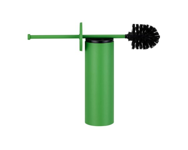 Szczotka do WC z uchwytem mocowanym do ściany, tuba z przykrywką, MERIDA STELLA GREEN LINE, zielona Szczotka do WC z uchwytem mocowanym do ściany, tuba z przykrywką, MERIDA STELLA GREEN LINE, zielona