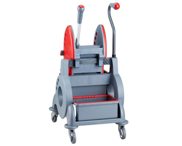 Wózek jednowiadrowy 15 l, z kuwetą 8 l, z prostą rączką, czerwony Wózek jednowiadrowy 15 l, z kuwetą 8 l, z prostą rączką, czerwony