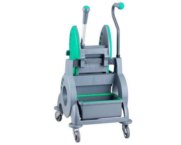 Wózek jednowiadrowy 15 l, z kuwetą 8 l, z prostą rączką, zielony Wózek jednowiadrowy 15 l, z kuwetą 8 l, z prostą rączką, zielony