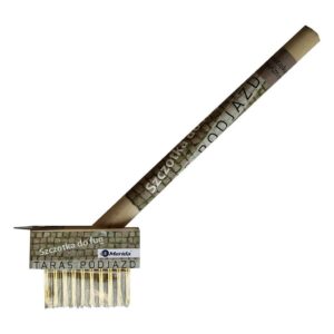 Szczotka do fug z metalowym włosiem i rączką, TARAS, PODJAZD, do użytku na zewnątrz