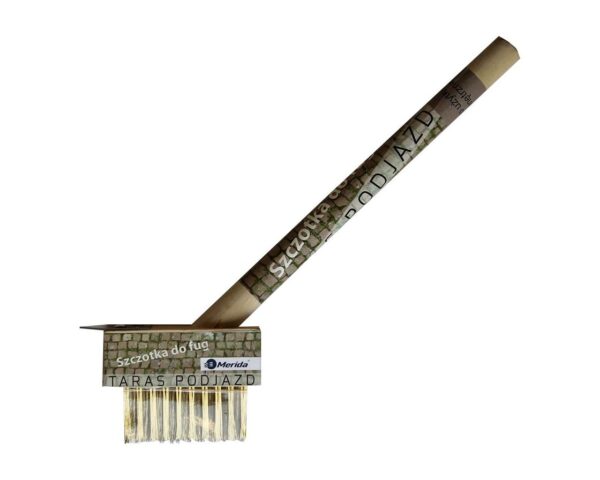 Szczotka do fug z metalowym włosiem i rączką, TARAS, PODJAZD, do użytku na zewnątrz