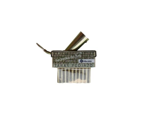 Szczotka do fug z metalowym włosiem i uchwytem na kij, TARAS, PODJAZD, do użytku na zewnątrz