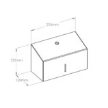 Pojemnik na ręczniki składane MERIDA STELLA Anti-FingerPrint MINI stal matowa z powłoką FPP