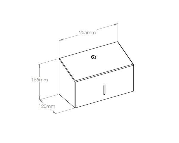 Pojemnik na ręczniki papierowe MERIDA INOX DESIGN MINI - PINSTRIPE Pojemnik na ręczniki papierowe MERIDA INOX DESIGN MINI - PINSTRIPE