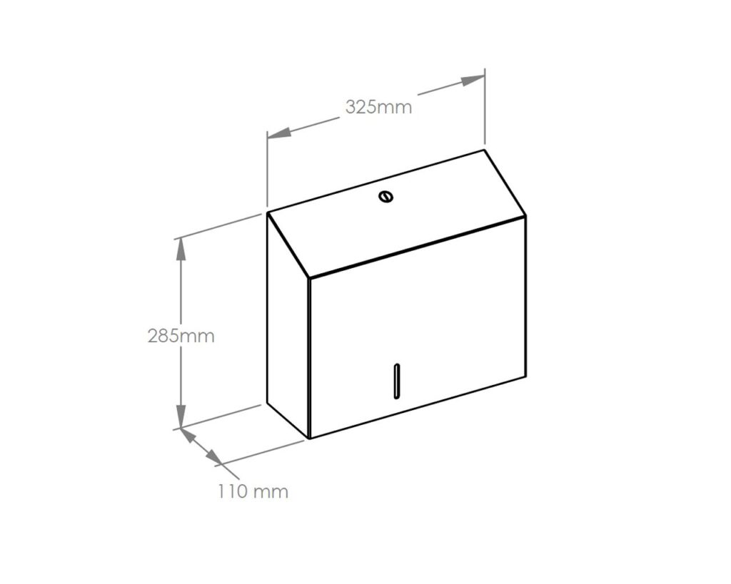 Pojemnik na papier toaletowy MERIDA STELLA DUO BLACK LINE z uchwytem na resztkę rolki papieru, średnica papieru do 20 cm, czarny