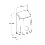 Pojemnik na papier toaletowy w listkach MERIDA UNIQUE ORANGE LINE