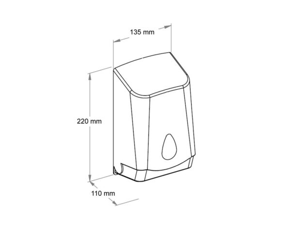 Pojemnik na papier toaletowy w listkach MERIDA UNIQUE ORANGE SPARK LINE Pojemnik na papier toaletowy w listkach MERIDA UNIQUE ORANGE SPARK LINE