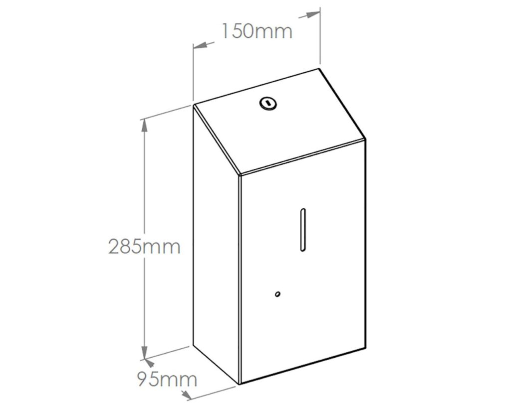 Bezdotykowy automatyczny dozownik mydła w płynie MERIDA STELLA AUTOMATIC, pojemność zbiornika 1000 ml, stal matowa