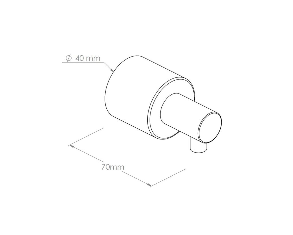 Dozownik mydła w płynie ścienny WALEC, czarny