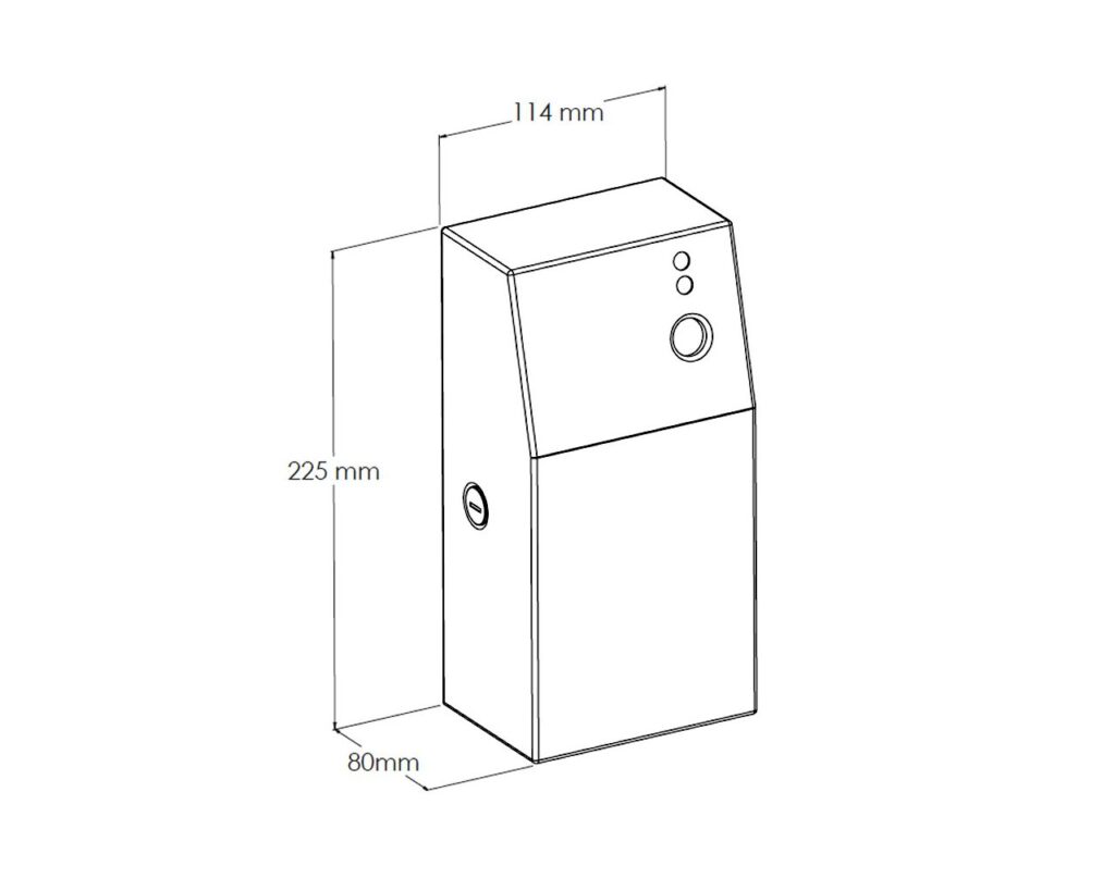 Obudowa odświeżaczy powietrza MERIDA STELLA, stal matowa