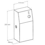 Obudowa odświeżaczy powietrza MERIDA STELLA Anti-FingerPrint, stal matowa z powłoką AFP