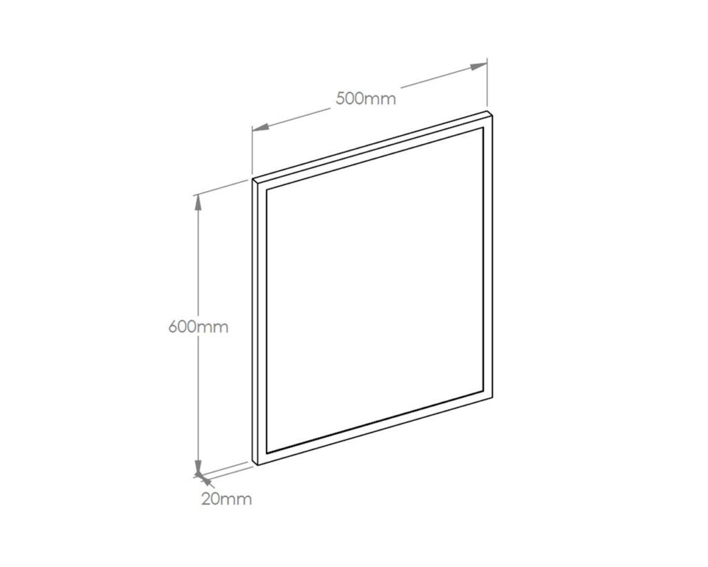 Lustro w ramie metalowej - zielonej MERIDA STELLA GREEN LINE, 50 x 60 cm