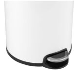 Kosz pedałowy SILENT SERENE, pojemność 30 l, metalowy, biały