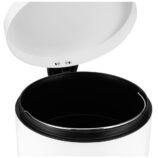 Kosz pedałowy SILENT SERENE, pojemność 30 l, metalowy, biały