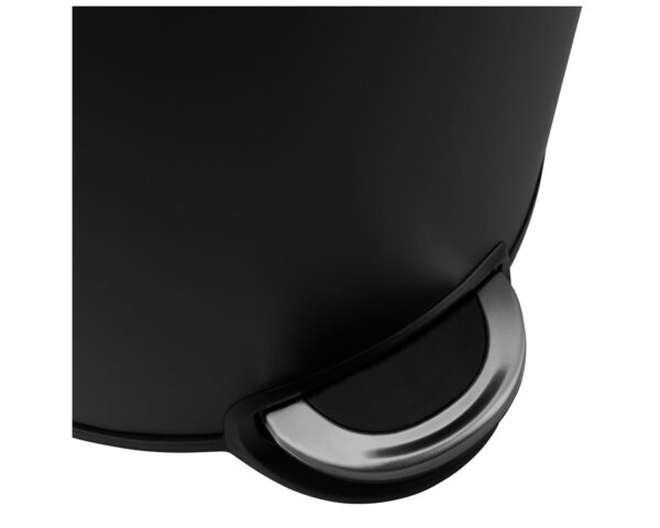 Kosz pedałowy SILENT SERENE, pojemność 30 l, metalowy, czarny matowy Kosz pedałowy SILENT SERENE, pojemność 30 l, metalowy, czarny matowy