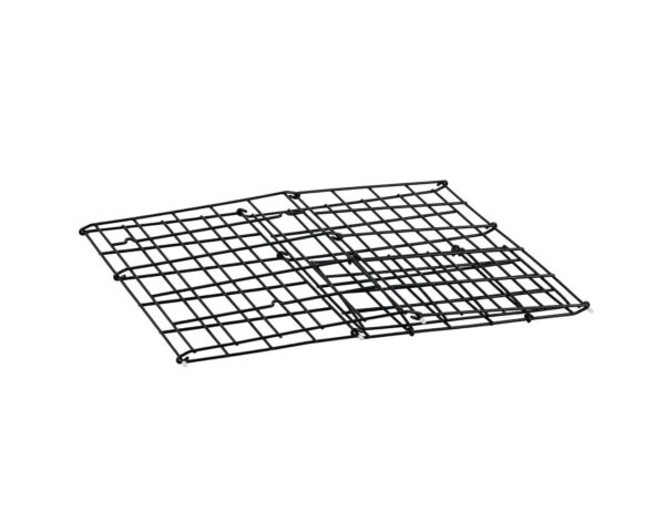 Kosz siatkowy stojący o poj. 47 l, wykonany z prętów powlekanych czarnym polietylenem Kosz siatkowy stojący o poj. 47 l, wykonany z prętów powlekanych czarnym polietylenem