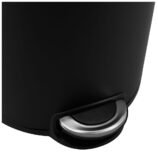 Kosz pedałowy SILENT SERENE, pojemność 20 l, metalowy, czarny matowy