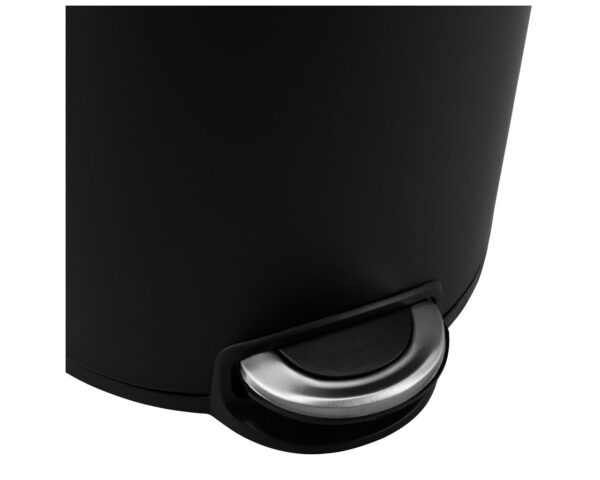 Kosz pedałowy SILENT SERENE, pojemność 20 l, metalowy, czarny matowy Kosz pedałowy SILENT SERENE, pojemność 20 l, metalowy, czarny matowy