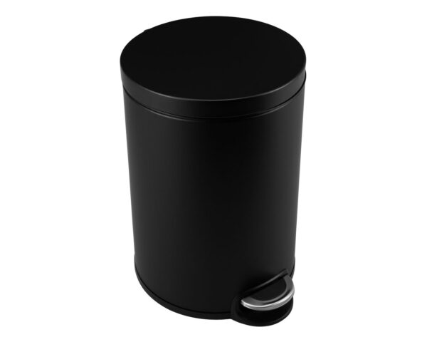 Kosz pedałowy SILENT SERENE, pojemność 20 l, metalowy, czarny matowy Kosz pedałowy SILENT SERENE, pojemność 20 l, metalowy, czarny matowy