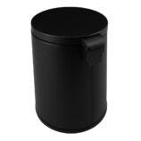 Kosz pedałowy SILENT SERENE, pojemność 20 l, metalowy, czarny matowy