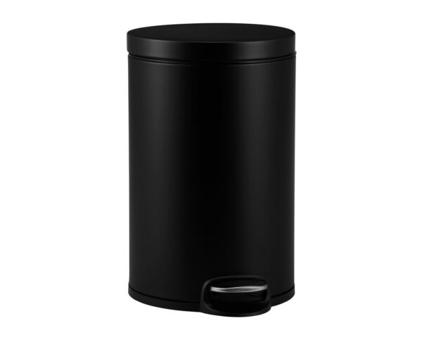 Kosz pedałowy SILENT SERENE, pojemność 20 l, metalowy, czarny matowy