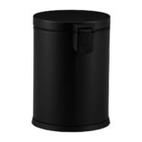 Kosz pedałowy TOP SILENT LUNA, pojemność 5 l, metalowy, czarny matowy