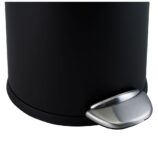 Kosz pedałowy TOP SILENT LUNA, pojemność 8 l, metalowy, czarny matowy