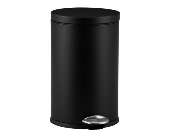 Kosz pedałowy TOP SILENT LUNA, pojemność 12 l, metalowy, czarny matowy Kosz pedałowy TOP SILENT LUNA, pojemność 12 l, metalowy, czarny matowy