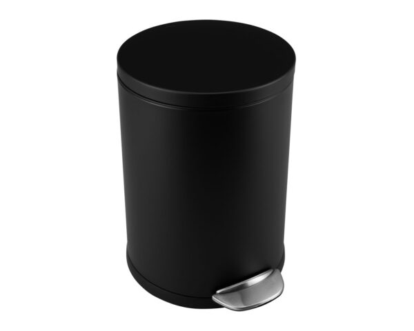 Kosz pedałowy TOP SILENT LUNA, pojemność 20 l, metalowy, czarny matowy Kosz pedałowy TOP SILENT LUNA, pojemność 20 l, metalowy, czarny matowy