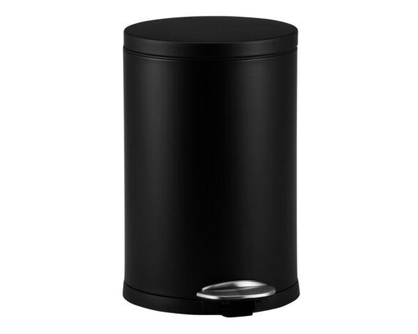 Kosz pedałowy TOP SILENT LUNA, pojemność 20 l, metalowy, czarny matowy Kosz pedałowy TOP SILENT LUNA, pojemność 20 l, metalowy, czarny matowy