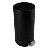 Kosz pedałowy TOP SILENT LUNA, pojemność 30 l, metalowy, czarny matowy