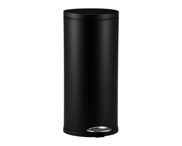 Kosz pedałowy TOP SILENT LUNA, pojemność 30 l, metalowy, czarny matowy Kosz pedałowy TOP SILENT LUNA, pojemność 30 l, metalowy, czarny matowy